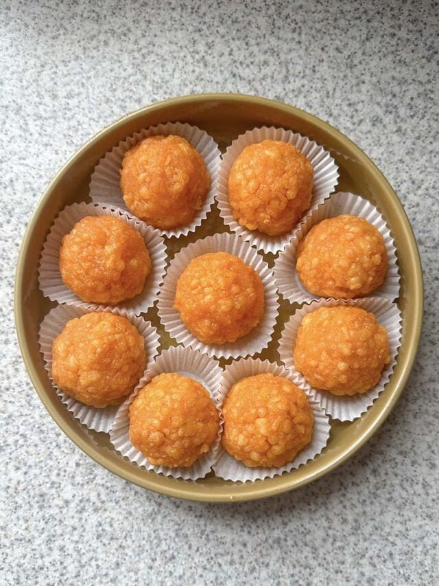 Boondi Ke Ladoo recipe in hindi